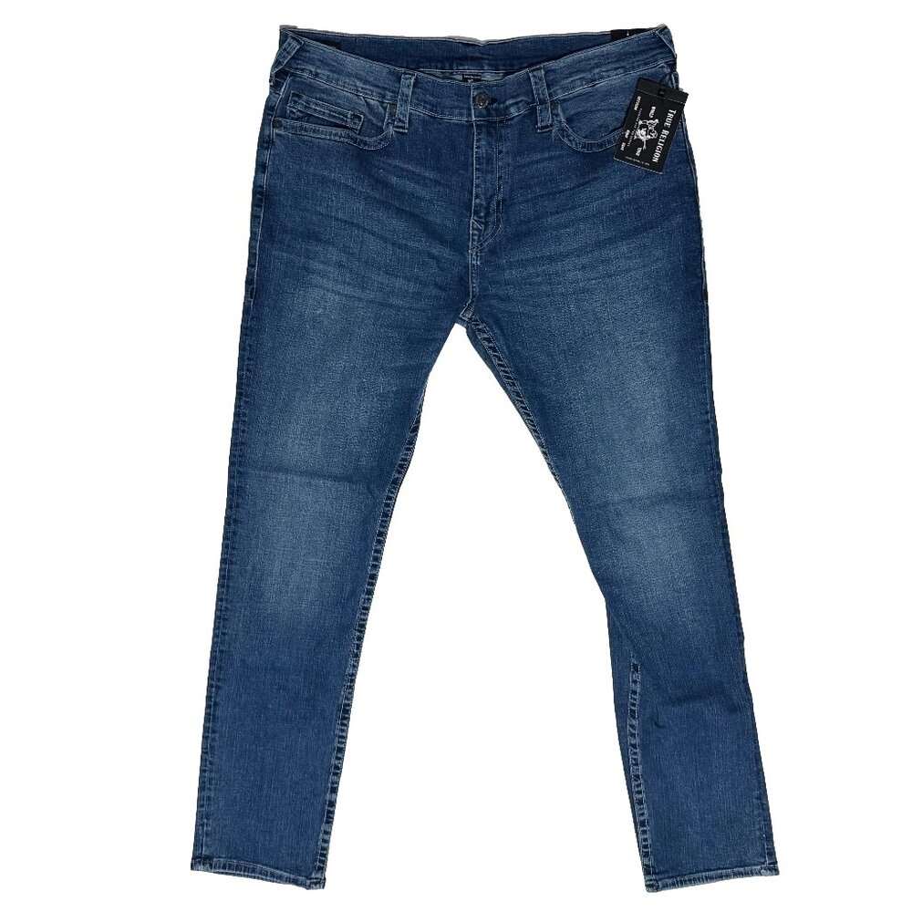 True Religion Men’s Rocco No Flap Skinny Jeans Dark Wash NWT